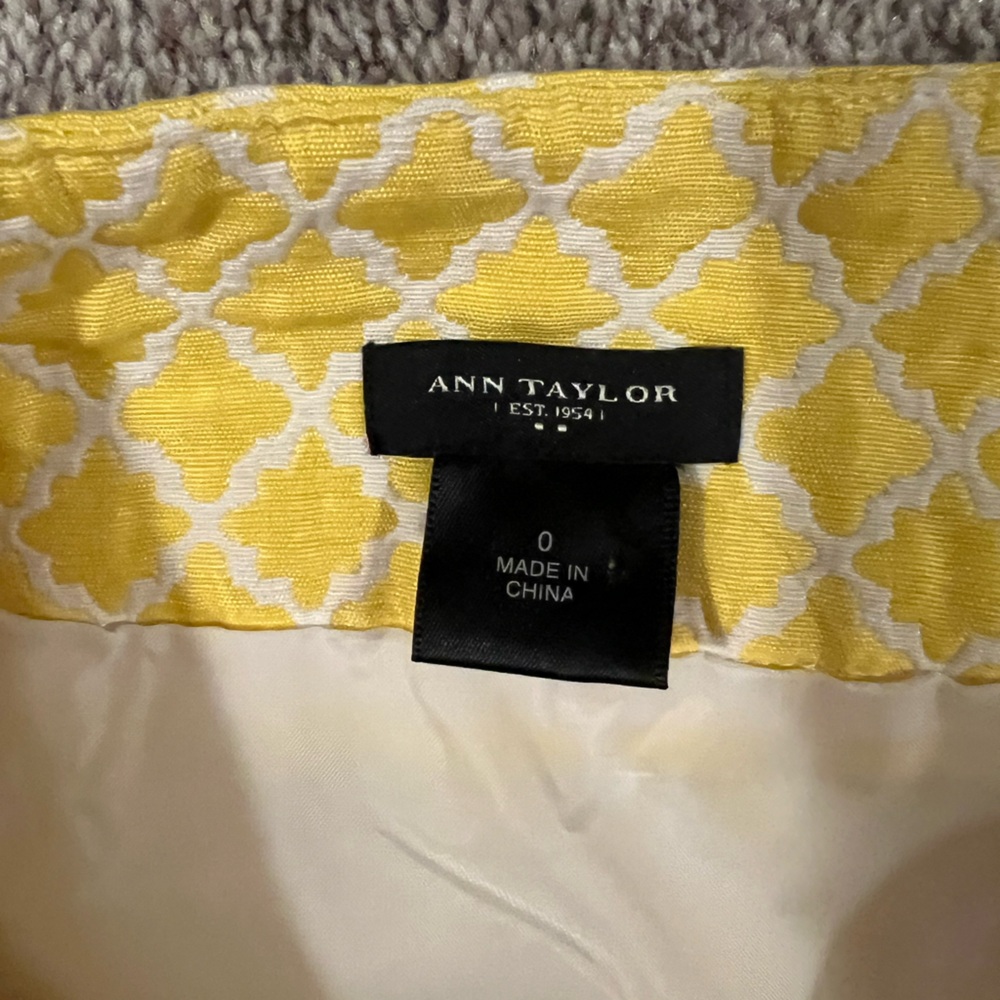 Ann Taylor Yellow Mini Skirt - Picture 5 of 5
